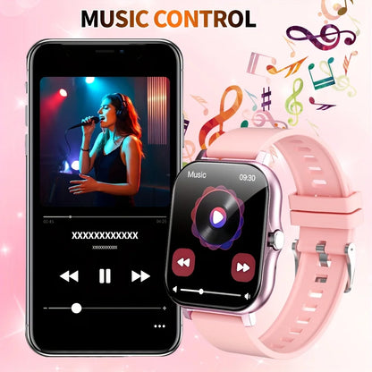 G.L Wear New Smartwatch 1.83-Inch HD Display Bluetooth Calling Heart Rate Activity Tracking Smartwatch Men Women Holiday Gift